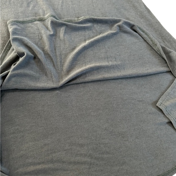 Soft Surroundings Cassidie Ribbed Tunic Top Blue Cream Eyelet Lace trim … - Picture 16 of 17